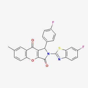 2-(6-Fluoro-1,3-benzothiazol-2-yl)-1-(4-fluorophenyl)-7-methyl-1,2-dihydrochromeno[2,3-c]pyrrole-3,9-dione