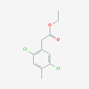 molecular formula C11H12Cl2O2 B1410159 Ethyl 2,5-dichloro-4-methylphenylacetate CAS No. 1803780-38-2