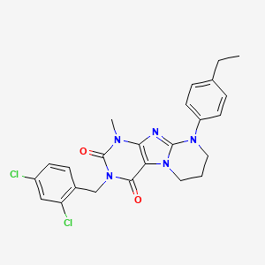 3-[(2,4-dichlorophenyl)methyl]-9-(4-ethylphenyl)-1-methyl-7,8-dihydro-6H-purino[7,8-a]pyrimidine-2,4-dione