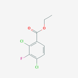 molecular formula C9H7Cl2FO2 B1410168 Ethyl 2,4-dichloro-3-fluorobenzoate CAS No. 1803718-57-1