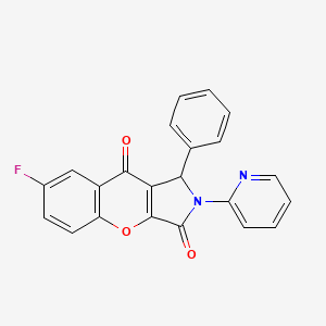 7-Fluoro-1-phenyl-2-(pyridin-2-yl)-1,2-dihydrochromeno[2,3-c]pyrrole-3,9-dione