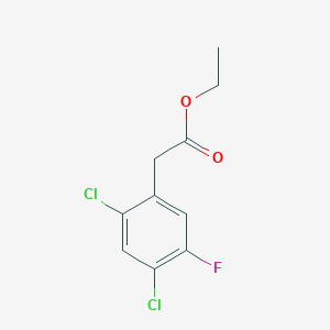 molecular formula C10H9Cl2FO2 B1410172 Ethyl 2,4-dichloro-5-fluorophenylacetate CAS No. 1803777-36-7