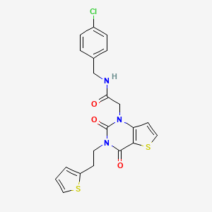 N-(4-chlorobenzyl)-2-(2,4-dioxo-3-(2-(thiophen-2-yl)ethyl)-3,4-dihydrothieno[3,2-d]pyrimidin-1(2H)-yl)acetamide