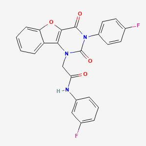 N-(3-fluorophenyl)-2-(3-(4-fluorophenyl)-2,4-dioxo-3,4-dihydrobenzofuro[3,2-d]pyrimidin-1(2H)-yl)acetamide