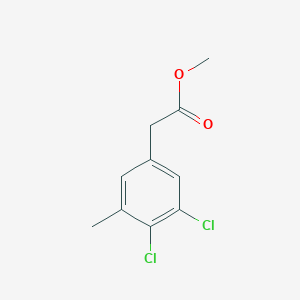 molecular formula C10H10Cl2O2 B1410181 Methyl 3,4-dichloro-5-methylphenylacetate CAS No. 1807180-89-7
