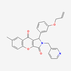 7-Methyl-1-[3-(prop-2-en-1-yloxy)phenyl]-2-(pyridin-3-ylmethyl)-1,2-dihydrochromeno[2,3-c]pyrrole-3,9-dione