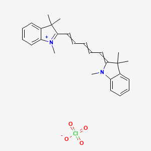 1,3,3-trimethyl-2-((1E,3E)-5-((E)-1,3,3-trimethylindolin-2-ylidene)penta-1,3-dien-1-yl)-3H-indol-1-ium perchlorate