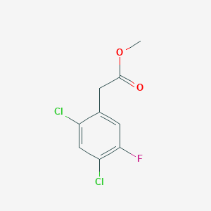 molecular formula C9H7Cl2FO2 B1410193 Methyl 2,4-dichloro-5-fluorophenylacetate CAS No. 1803807-88-6