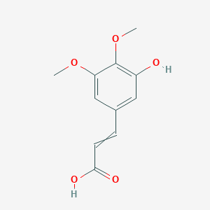 molecular formula C11H12O5 B14101941 3-(3-Hydroxy-4,5-dimethoxyphenyl)prop-2-enoic acid 