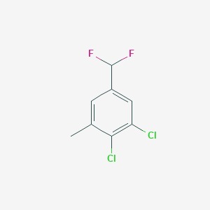 molecular formula C8H6Cl2F2 B1410195 3,4-Dichloro-5-methylbenzodifluoride CAS No. 1804896-25-0