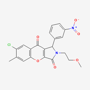 7-Chloro-2-(2-methoxyethyl)-6-methyl-1-(3-nitrophenyl)-1,2-dihydrochromeno[2,3-c]pyrrole-3,9-dione