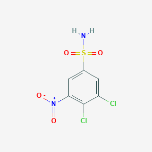 molecular formula C6H4Cl2N2O4S B1410197 3,4-Dichloro-5-nitrobenzenesulfonamide CAS No. 1803726-87-5