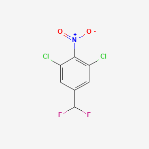 molecular formula C7H3Cl2F2NO2 B1410198 3,5-Dichloro-4-nitrobenzodifluoride CAS No. 1804516-98-0