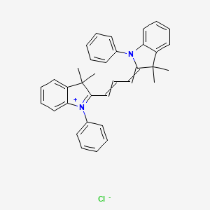 2-[(E)-3-(3,3-Dimethyl-1-phenyl-1,3-dihydro-2H-indol-2-ylidene)-1-propenyl]-3,3-dimethyl-1-phenyl-3H-indoliumchloride