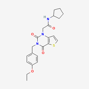 N-cyclopentyl-2-(3-(4-ethoxybenzyl)-2,4-dioxo-3,4-dihydrothieno[3,2-d]pyrimidin-1(2H)-yl)acetamide