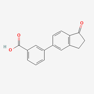 3-(1-Oxo-2,3-dihydroinden-5-YL)benzoic acid