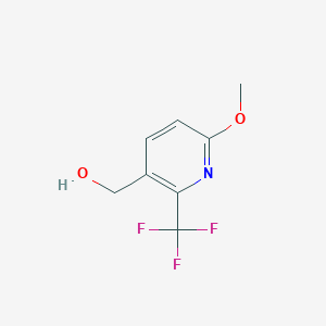 molecular formula C8H8F3NO2 B1410204 6-Methoxy-2-(trifluoromethyl)pyridine-3-methanol CAS No. 1227574-45-9