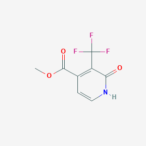 molecular formula C8H6F3NO3 B1410205 Methyl 2-hydroxy-3-(trifluoromethyl)isonicotinate CAS No. 1227575-76-9