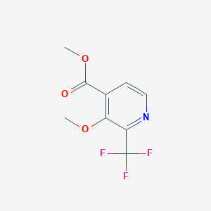 molecular formula C9H8F3NO3 B1410206 Methyl 3-methoxy-2-(trifluoromethyl)isonicotinate CAS No. 1227595-19-8