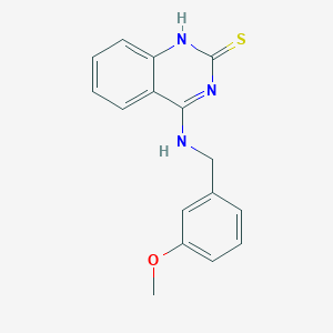 4-[(3-methoxyphenyl)methylamino]-1H-quinazoline-2-thione