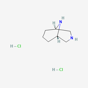 molecular formula C7H16Cl2N2 B14102122 3,9-Diazabicyclo[3.3.1]nonanedihydrochloride 