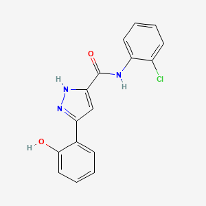 N-(2-chlorophenyl)-5-(2-hydroxyphenyl)-1H-pyrazole-3-carboxamide