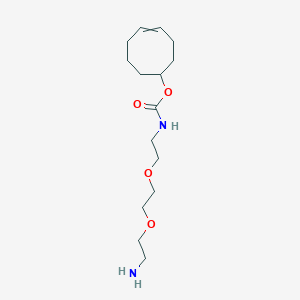 molecular formula C15H28N2O4 B14102159 (4Z)-cyclooct-4-en-1-yl N-{2-[2-(2-aminoethoxy)ethoxy]ethyl}carbamate 