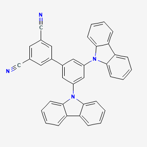 molecular formula C38H22N4 B14102175 3',5'-Di(9H-carbazol-9-yl)-[1,1'-biphenyl]-3,5-dicarbonitrile 