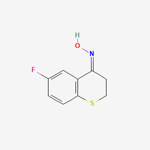 molecular formula C9H8FNOS B14102182 (4Z)-6-fluoro-N-hydroxy-2,3-dihydro-4H-thiochromen-4-imine 