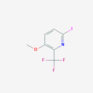 molecular formula C7H5F3INO B1410219 6-Iodo-3-methoxy-2-(trifluoromethyl)pyridine CAS No. 1227515-37-8