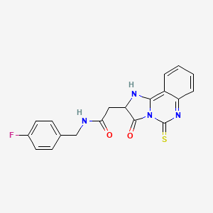 N-(4-fluorobenzyl)-2-(3-oxo-5-thioxo-2,3,5,6-tetrahydroimidazo[1,2-c]quinazolin-2-yl)acetamide