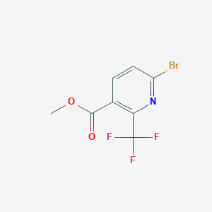 molecular formula C8H5BrF3NO2 B1410224 6-溴-2-(三氟甲基)烟酸甲酯 CAS No. 1227581-53-4