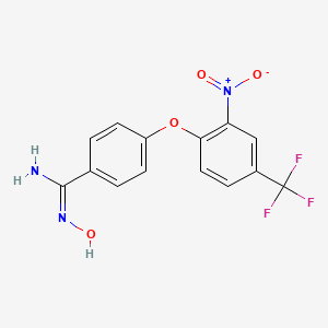 N'-hydroxy-4-[2-nitro-4-(trifluoromethyl)phenoxy]benzenecarboximidamide