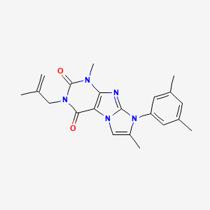 6-(3,5-Dimethylphenyl)-4,7-dimethyl-2-(2-methylprop-2-enyl)purino[7,8-a]imidazole-1,3-dione