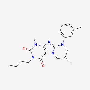 3-butyl-1,7-dimethyl-9-(3-methylphenyl)-7,8-dihydro-6H-purino[7,8-a]pyrimidine-2,4-dione