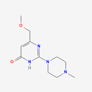 molecular formula C11H18N4O2 B14102319 6-(methoxymethyl)-2-(4-methylpiperazin-1-yl)pyrimidin-4(3H)-one 