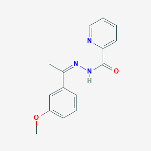 N'-[(1Z)-1-(3-methoxyphenyl)ethylidene]pyridine-2-carbohydrazide