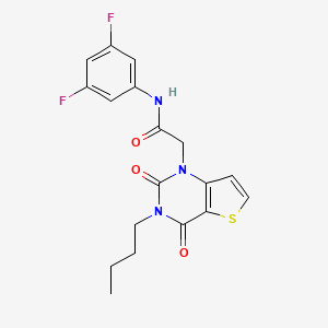 2-(3-butyl-2,4-dioxo-3,4-dihydrothieno[3,2-d]pyrimidin-1(2H)-yl)-N-(3,5-difluorophenyl)acetamide