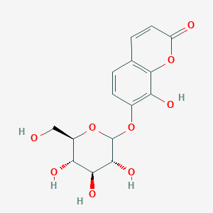 8-hydroxy-7-[(3R,4S,5S,6R)-3,4,5-trihydroxy-6-(hydroxymethyl)oxan-2-yl]oxychromen-2-one