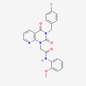 2-{3-[(4-fluorophenyl)methyl]-2,4-dioxo-1H,2H,3H,4H-pyrido[2,3-d]pyrimidin-1-yl}-N-(2-methoxyphenyl)acetamide