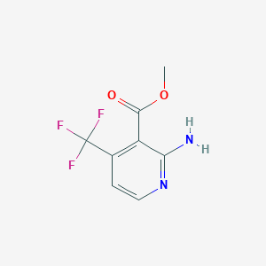 molecular formula C8H7F3N2O2 B1410240 2-氨基-4-(三氟甲基)烟酸甲酯 CAS No. 1227574-73-3