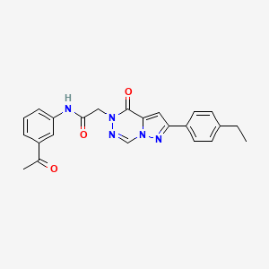 N-(3-acetylphenyl)-2-(2-(4-ethylphenyl)-4-oxopyrazolo[1,5-d][1,2,4]triazin-5(4H)-yl)acetamide