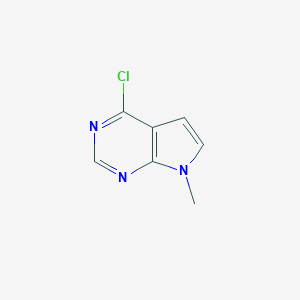 molecular formula C7H6ClN3 B141025 4-氯-7-甲基-7H-吡咯并[2,3-d]嘧啶 CAS No. 7781-10-4