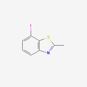 molecular formula C8H6INS B1410250 7-Iodo-2-methylbenzothiazole CAS No. 1261632-37-4