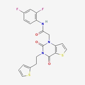 N-(2,4-difluorophenyl)-2-(2,4-dioxo-3-(2-(thiophen-2-yl)ethyl)-3,4-dihydrothieno[3,2-d]pyrimidin-1(2H)-yl)acetamide