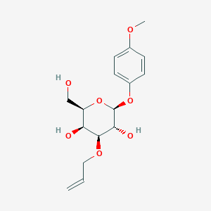 molecular formula C16H22O7 B141026 4-甲氧基苯基3-O-烯丙基-β-D-半乳糖苷 CAS No. 144985-19-3