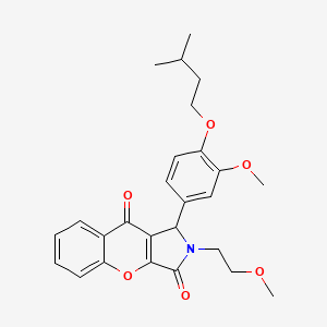 2-(2-Methoxyethyl)-1-[3-methoxy-4-(3-methylbutoxy)phenyl]-1,2-dihydrochromeno[2,3-c]pyrrole-3,9-dione