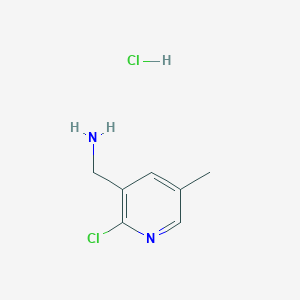 molecular formula C7H10Cl2N2 B1410262 (2-Chloro-5-methylpyridin-3-yl)methanamine hydrochloride CAS No. 1432754-65-8