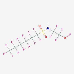 molecular formula C9H3F18NO3S B14102625 N-Methylperfluoro-N-(2-hydroxyethyl)-1-hexanesulfonamide 