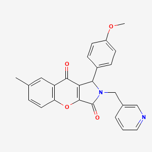 1-(4-Methoxyphenyl)-7-methyl-2-(pyridin-3-ylmethyl)-1,2-dihydrochromeno[2,3-c]pyrrole-3,9-dione